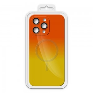 iPhone 14 Rainbow MagSafe tok narancssárga
