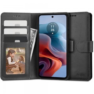 Motorola Moto G34 5G Tech-Protect Wallet fliptok fekete
