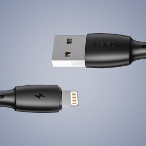 Vipfan Racing X05 USB-A - Lightning kábel 3A, 1m (fekete)