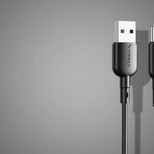 Vipfan Colorful X11 USB-A - USB-C kábel 3A, 1m (fekete)