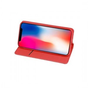 Samsung Galaxy S24 Ultra Telone mágneses fliptok piros