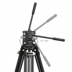 SmallRig Heavy-Duty Fluid Head Tripod AD-01 fluid fejes videó állvány (3751)-5