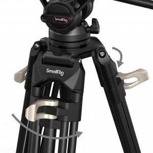 SmallRig Heavy-Duty Fluid Head Tripod AD-01 fluid fejes videó állvány (3751)-6