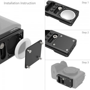 SmallRig QR Mount Plate (Arca-Type) gyorscseretalp AirTag tartóval (MD4150)-3