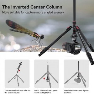 SmallRig CT-20 alumínium tripod, fényképezőgép állvány gömbfejjel (3474C)-3