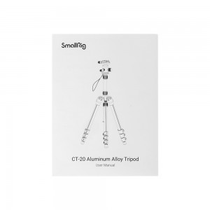 SmallRig CT-20 alumínium tripod, fényképezőgép állvány gömbfejjel (3474C)-9