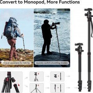 SmallRig CT-20 alumínium tripod, fényképezőgép állvány gömbfejjel (3474C)-2