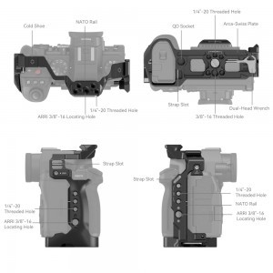 SmallRig Cage Panasonic LUMIX G9 II / S5 II / S5 IIX kamerákhoz (4022)-7