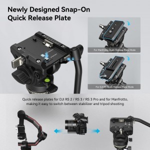 SmallRig Video Tripod Kit CT210, fluid fejes állvány (4475)-2