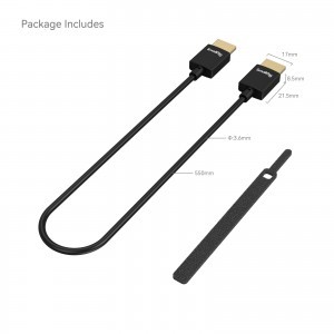 SmallRig Ultra Slim 4K HDMI kábel 55cm (2957B)-6