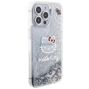 iPhone 15 Pro Max Hello Kitty Liquid Glitter Electroplating tok átlátszó