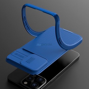 iPhone 15 Pro Max Nillkin CamShield Pro Magnetic tok sötétzöld Magsafe kompatibilis