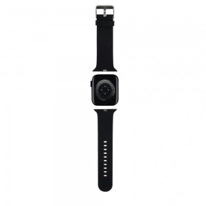 Apple Watch 38/40/41 mm Karl Lagerfeld Karl és Choupette Head NFT óraszíj fekete
