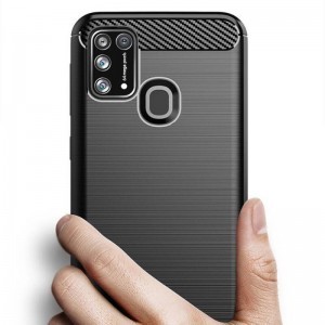 Samsung Galaxy M31 Nexeri Carbon Armored tok fekete