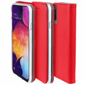Samsung Galaxy A22 4G / M22 4G  Mágneses fliptok piros