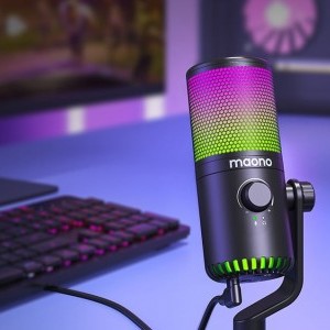 Maono DM30RGB gaming, gamer mikrofon RGB világítással fekete-3