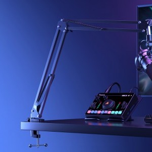 Maono PD200XS dinamikus gaming, gamer mikrofon állvánnyal, RGB világítással fekete-6