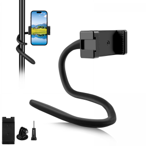 PULUZ flexibilis tartó mobiltelefonhoz és akciókamerához (fekete) (PU882B)