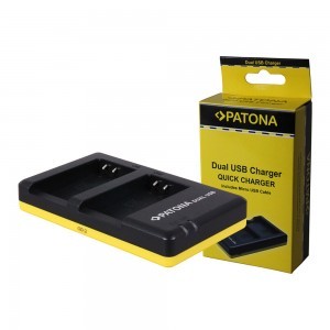 PATONA Dual Quick-Charger Nikon ENEL20 EN-EL20 USB-C akkumulátor töltő