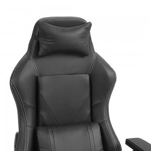 Prémium ergonomikus irodai szék, forgószék, gamer szék lábtartóval fekete (A23 OTTO) (ST-4315)-7