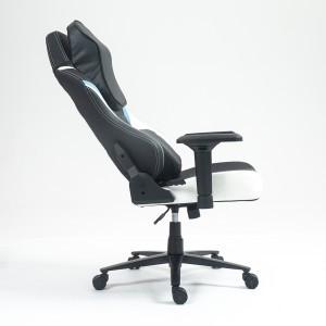 Prémium ergonomikus irodai szék, forgószék, gamer szék fekete-világoskék-fehér (AUS01) (ST-4314)-9