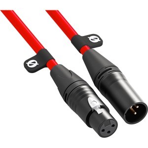 RODE XLR3M XLR mikrofonkábel, 3m, piros-1