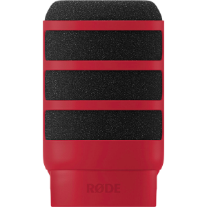 RODE WS14 delux minőségű mikrofonszivacs PodMic és PodMic USB mikrofonokhoz piros