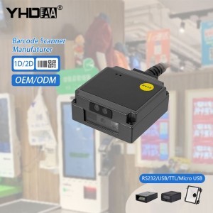 USB Vezetékes 1D/2D mini vonalkódolvasó, QR kód olvasó beépíthető modul (YHD-M200D)-3