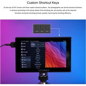 FEELWORLD SH7 7'' Ultra fényerős 2200nit SDI HDMI monitor-13
