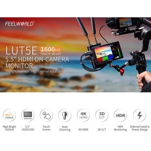 FEELWORLD LUT5E 5.5'' 1600nit 4K HDMI monitor-13