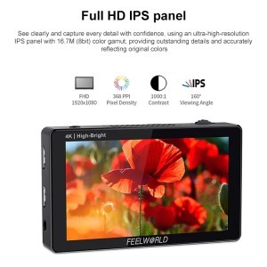 FEELWORLD LUT5E 5.5'' 1600nit 4K HDMI monitor-2