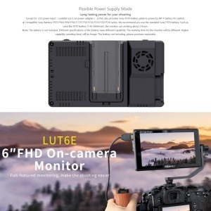 FEELWORLD LUT6E 6'' 1600nit 4K HDMI monitor-11