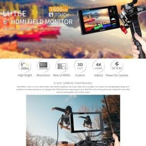 FEELWORLD LUT6E 6'' 1600nit 4K HDMI monitor-10