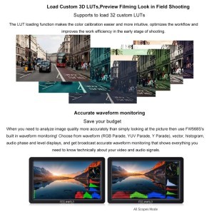 FEELWORLD FW568S 6'' 3G-SDI 4K HDMI monitor-10