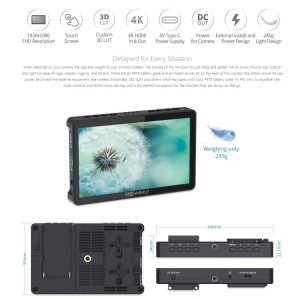 FEELWORLD F5 PRO V4 6'' 4K HDMI monitor-7