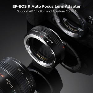 KF Concept Canon EF/EF-S bajonett adapter - Canon EOS R vázakra Autofocus támogatással (KF06.520)-3