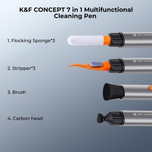 KF Concept 7 az 1-ben Lenspen, Cleaning Pen tisztító ecset készlet cserélhető fejjel (SKU.2062)-4