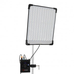 Falcon Eyes RX-724 III feltekerhető, hordozható RGBWW LED videólámpa, világítás 220W 2500-9999K + softbox méhsejtráccsal