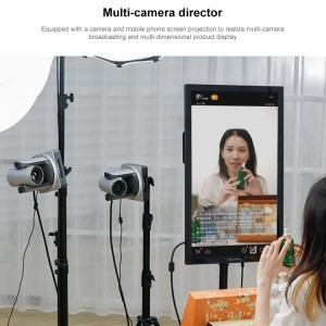 FEELWORLD MAX32 32'' Smart Living Streaming Camera Video Mixer Switcher Director Camera Monitor-9