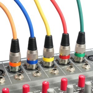 XLR 3 tűs anya-apa audiokábel 1m (10db-os készlet)-2