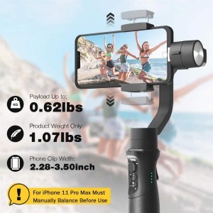 Hohem iSteady Mobile+ Plus mobiltelefon stabilizátor (GW46.0014)-1