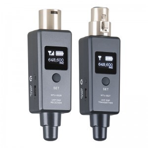 MTU-002 vezeték nélküli mikrofon rendszer UHF DSP adó és vevő XLR