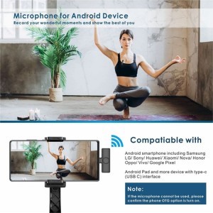Vezeték nélküli mikrofon USB-C / Type-C vevővel-4