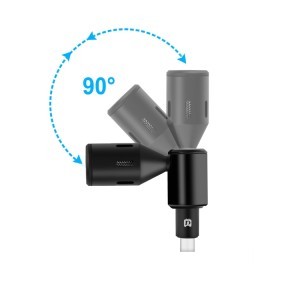 PULUZ állítható kondenzátor mikrofon USB-C / Type-C csatlakozóval (PU616B)-1