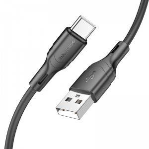 Borofone BX99 USB-A - USB-C kábel 3A 1m fekete-2