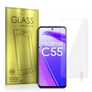 REALME C55 Glass Gold Kijelzővédő Üvegfólia