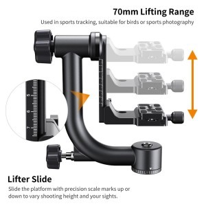 KF Concept gimbal fej, állványfej (KF31.033)-8