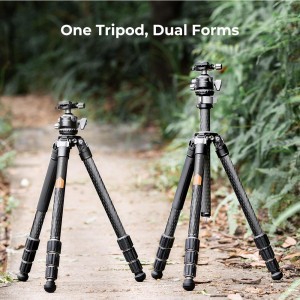 KF Concept X284C2+BH-40L karbon fényképező állvány, tripod gömbfejjel 160cm (KF09.107)-2