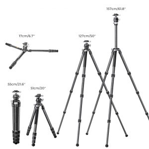 KF Concept X284C2+BH-40L karbon fényképező állvány, tripod gömbfejjel 160cm (KF09.107)-1