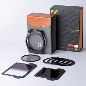 KF Concept négyzet alakú szűrőtartó rendszer Pro Kit (szűrőtartó + 95mm CPL szűrő + négyzet alakú GND8 + ND1000 + 4 szűrőadapter gyűrű) (SKU.1808)-3